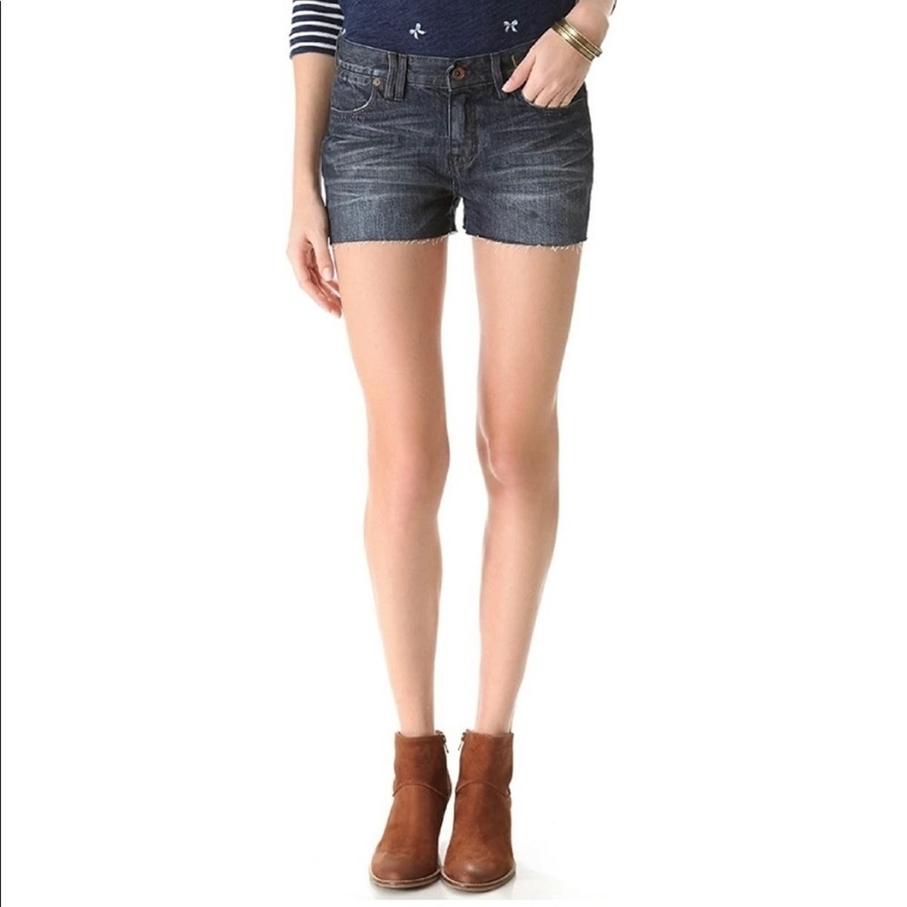 MADEWELL | Dark Wash Denim Cut Off Raw Hem‎ Jean Shorts Sz. 30